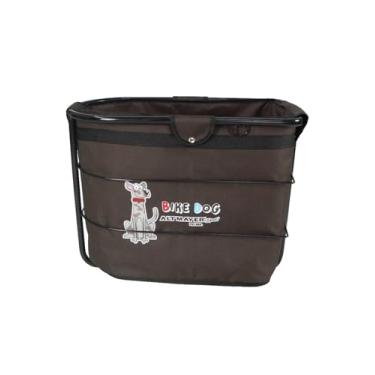Imagem de Cestinha Para Bagageiro Para Pets Grande Porte, Marrom, Altmayer, Big Bike Dog