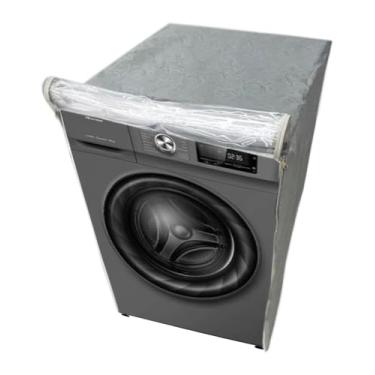 Imagem de CAPA PARA LAVA E SECA HISENSE 13KG WD5Q13 TRANSPARENTE FLEX (Cinza)