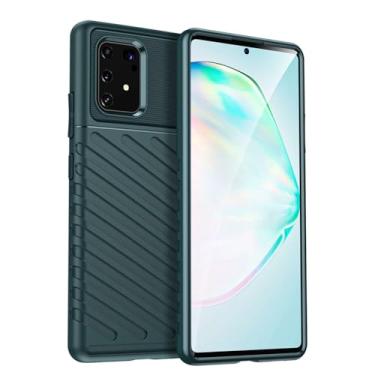 Imagem de Capas para Samsung Galaxy M80S.Caso básico,Botão de pressão flexível / 360 ° Proteção completa,Sensação arenácea