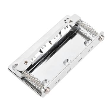 Imagem de Ponte de Bandolim, Ponte de Bandolim de Metal Placa de Ponte de Sela de 8 Cordas, Liga Cr Bandolim Desempenho Bandolim Ponte Substituição Acessórios de Instrumentos Musicais