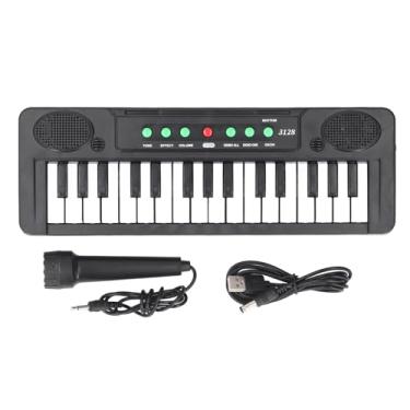Imagem de Piano de Teclado Infantil, Teclado de Piano Infantil Com Microfone 31 Teclas Teclados Eletrônicos Portáteis para Iniciantes Brinquedo Musical, Instrumento Musical Eletrônico