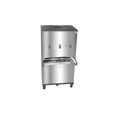 Imagem de Bebedouro Industrial de Coluna Frisbel 100 Litros Inox - 220V