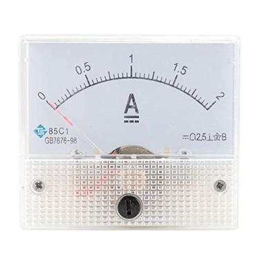 Imagem de Amperímetro medidor de painel de agulha DC Ampere, alta precisão, escalas claras, fiação fácil - para estabilizador de tensão, gabinete de distribuição de energia e banco de teste - - 0-2MA