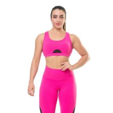 Imagem de Top Elite Uv 50 Fitness Pink/Preto - 119948