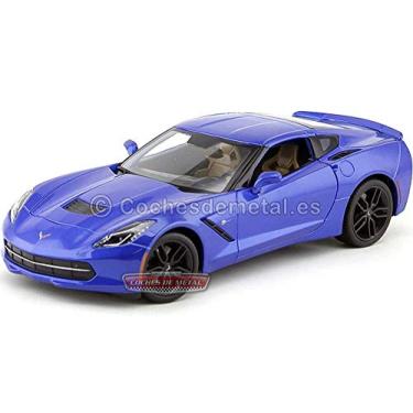 Imagem de 2014 Chevrolet Corvette Stingray C7 Z51 Blue 1/18 Diecast Model Car by Maisto