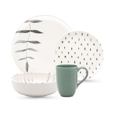 Imagem de Oxford Aparelho De Jantar 16 Peças Flat Samambaia