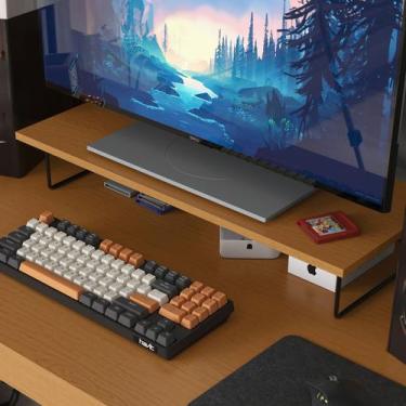 Imagem de Suporte para Monitor Criare Preto/Nature - Art Panta, Marrom