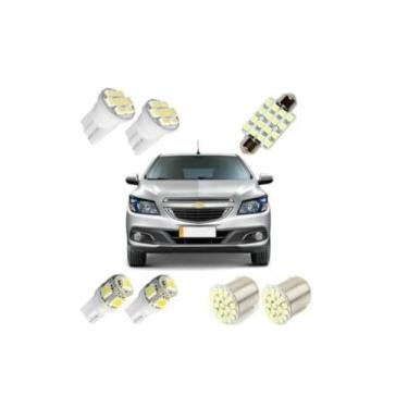 Imagem de Kit Lâmpadas Led Onix Chevrolet Pingo Teto Placa Ré Torpedo - Blue Lio