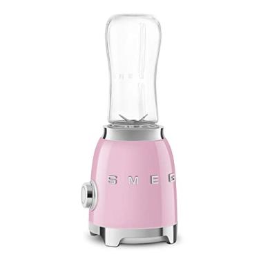 Imagem de SMEG Liquidificador pessoal retrô com 2 frascos PBF01PKUS, rosa