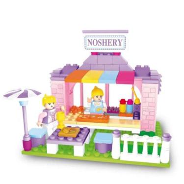 Imagem de Brinquedo Blocos de Montar Lanchonete com 133 Peças Xalingo