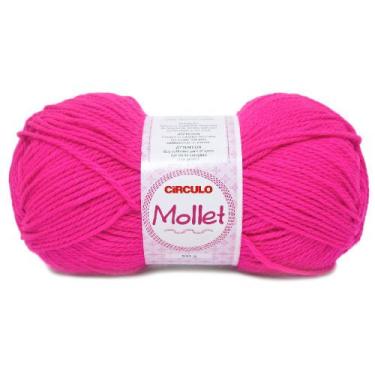 Imagem de Lã Mollet Círculo 100g 200 metros, 385 Pink