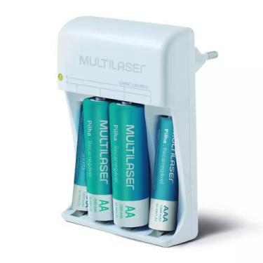 Imagem de Carregador de Pilhas Aa/Aaa + 2Pilhas Aa 2500Mah + 2Pilhas Aaa 1000Mah