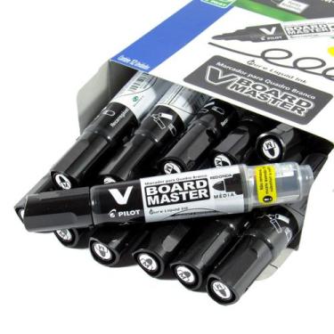 Imagem de Pincel  Quadro Branco Vbma-Vbm-M Board Master Preto 12und - Pilot