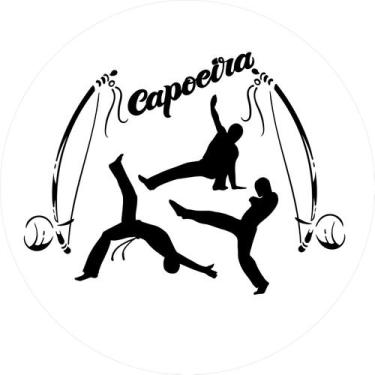 Imagem de Painel De Festa Redondo 1,50x1,50 - Berimbau Capoeira 034 - Via Cores