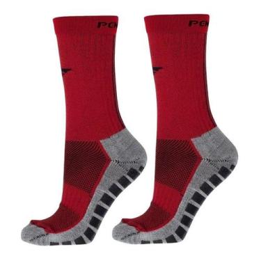 Imagem de Meia Penalty Grip Antiderrapante, Vermelho