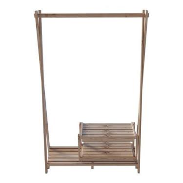 Imagem de Cabideiro Alta Qualidade Decorativo 100% Pinus Quarto - Technox