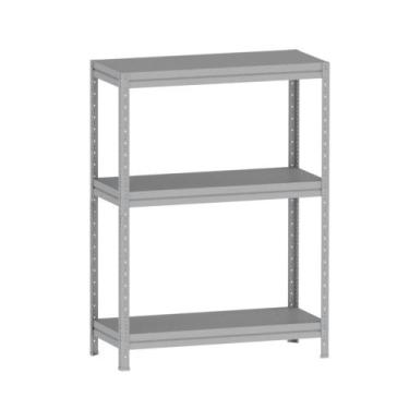 Imagem de Estante Pesada Prateleira de Aço Pandin 1,25 x 0,40 m Cinza Cristal