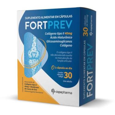 Imagem de Fortprev Colágeno tipo II 40mg + Ácido Hialurônico 30 Caps - Copapharm