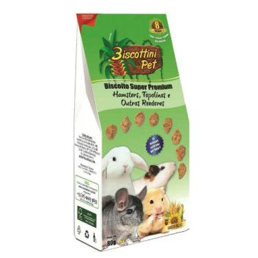 Imagem de Biscoito Biscottini Pet Super Premium Para Hamsters - 80g