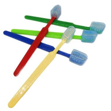 Imagem de Kit 150 Escova dental infantil macia com protetor de cerdas - Medfio