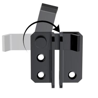 Imagem de Fechadura para porta esquerda, fechaduras, trava de segurança, trava deslizante para armário de celeiro, gaiola para animais de estimação, jardim, madeira, janela, garagem, janela, porta deslizante,