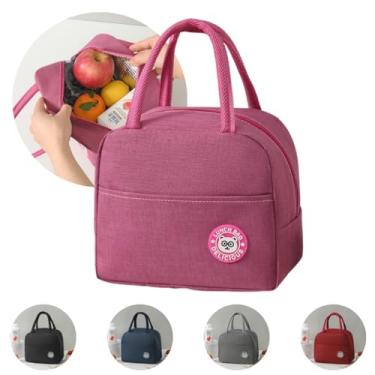 Imagem de Bolsa Térmica Marmiteira Lancheira Ideal para Alimentos Academia e Trabalho À Prova de Vazamentos (Rosa)