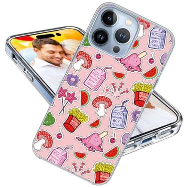 Imagem de Capa para iPhone 14 Pro Max para meninas e mulheres, ARTIOSIT à prova de choque fina fina macia TPU transparente capa protetora para iPhone 14 ProMax 6.7, desenho animado menina pop art quadrinhos