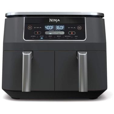 Imagem de Fritadeira Elétrica 6 em 1 Capacidade 7.5L  com Cesta Dupla, 1690W, 110V, Ninja DZ201 Foodi, Cinza Escuro