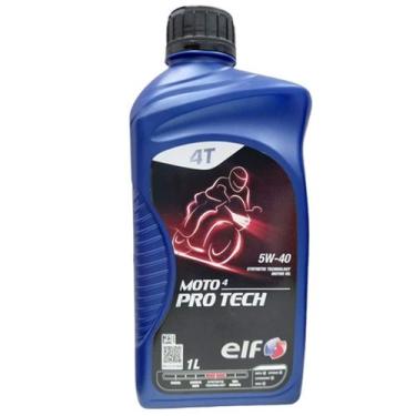 Imagem de Óleo Sintético Moto 4 Pro Tech 5w40 - 4 Tempos ELF - 1L