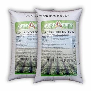 Imagem de Fertilizante Calcario Dolomitico Pacote 4 Kg Prt 86% Adubo - AGROADUBO