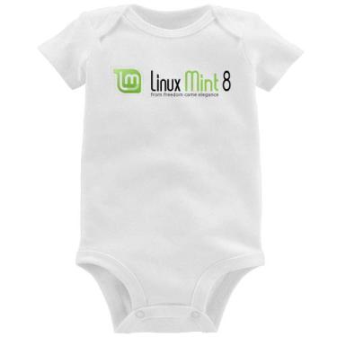 Imagem de Body Bebê Linux Mint 8 Helena - Foca na Moda, Branco, M