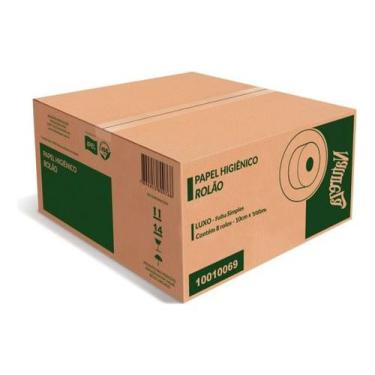 Imagem de Papel Higiênico Indaial Folha Simples 300 M De 8 Unidades