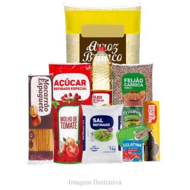 Imagem de Cesta Básica Doação Econômica - 11 Itens - 10,5 Kg - São Rubens