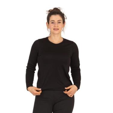 Imagem de Blusa Térmica Feminina Segunda Pele Peluciada Inverno Frio P-M-G-GG La
