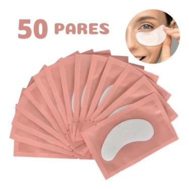 Imagem de 50 Pares Protetor de Pálpebra para Alongamento de Cílios Pad Gel - Não