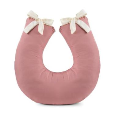 Imagem de Almofada Amamentação Lisa Apoio Bebê - Beatriz Baby Enxovais, Rosê