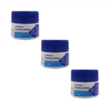 Imagem de Kit 3 Vaselina Sólida Gel 25g Lubrificante E Hidratante - Uniphar