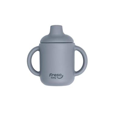 Imagem de Freso Baby Copo De Transição Alimentação Do Bebê Treinamento Introdução Alimentar Infantil Blw Silicone Livre De Bpa Suave Não Quebra Cor Cinza