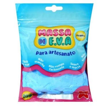 Imagem de Massa de Eva Para Artesanato Azul Claro 50 Gramas - Make, Unico