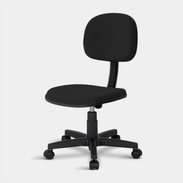 Imagem de Cadeira Secretária Turim Giratória 1853 Preta - Arazzi