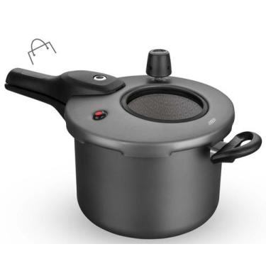 Imagem de Panela de Pressão com Visor de Vidro e Fechamento Externo 4,5 Litros M