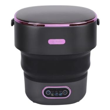 Imagem de Máquina de lavar portátil, Lavadora de roupas dobrável 13L para roupas íntimas, roupas de bebê e meias, Mini lavadora de roupas totalmente automática com mangueira de drenagem