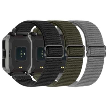 Imagem de Folavii Pulseira de nylon elástico de 22 mm compatível com KOSPET Tank M2/M3/M3 Ultra/T2/T3/T3 Ultra, pulseiras de reposição ajustáveis de liberação rápida para AMAZTIM M2/T2 pulseira esportiva