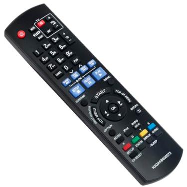 Imagem de Beyution Controle remoto de substituição N2QAKB000073 compatível com o sistema de som Panasonic Blu-ray Disc SA-BT200 SA-BT205 SB-HF770 SB-HC300 SB-HS470 SB-HF470 SB-HS870 SB-HW200 SC-BT200 SC-BT205