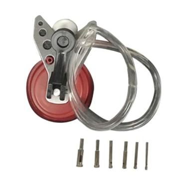 Imagem de Baoblaze Telha de vidro aberturas localizador acessórios profissional eficiente drenagem água vidro cerâmica telha buraco abertura localizador, com Acessório