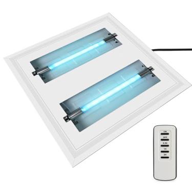 Imagem de LNBEI Desodorizador ultravioleta compacto, luz ultravioleta elétrica, lâmpada UV de 360° com temporizador, luz UV de temperatura constante para eliminar mau odor