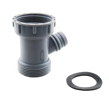 Imagem de TAODAN Adaptador universal de filtro Y para ralo de pia de cozinha, conector de 3,5 cm, adaptador de encaixe deslizante com entrada de lava-louças para armadilhas de drenagem