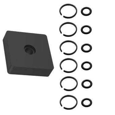 Imagem de (6 conjuntos) Clipe de anel de retenção de impacto de 3/20.3 cm com anel de vedação, serve para chave de impacto tipo sem fio Milwaukee, ferramenta de instalação de bigorna de anel de retenção