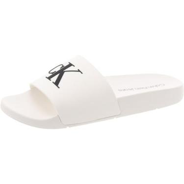 Imagem de Calvin Klein Sandália feminina Arin Slide, Branco 140, 38