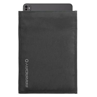 Imagem de Faraday Defense Faraday Bag Jacket Pro para tablets | Fecho magnético, blindagem - Aplicação da lei e militar, segurança de viagem e dados, privacidade, anti-rastreamento anti-hacking preto (tablet)